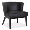 Officesource Bowery Collection Barrel Back Arm Chair with Black Wood Legs 5209VBK